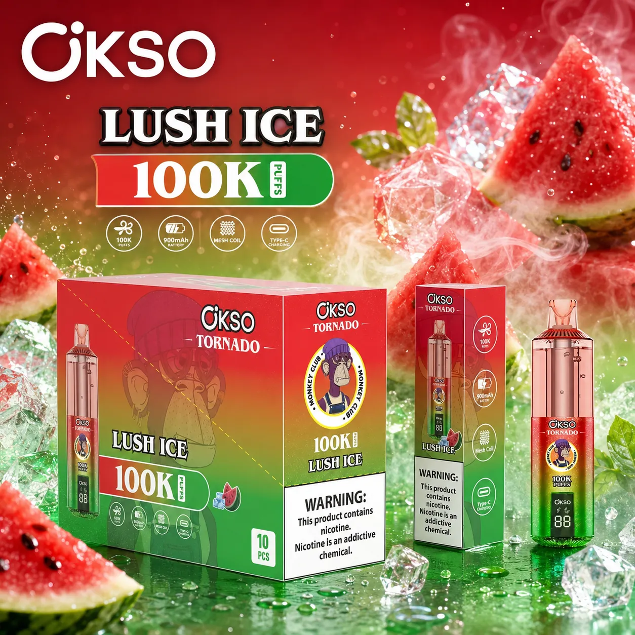 OKSO Tornado 100K Disposable Vape - immagine 3
