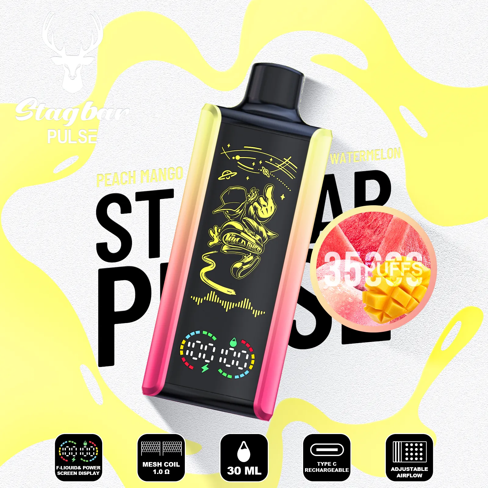 stag bar Pulse 35K Puffs(50PCS)EU - immagine 7