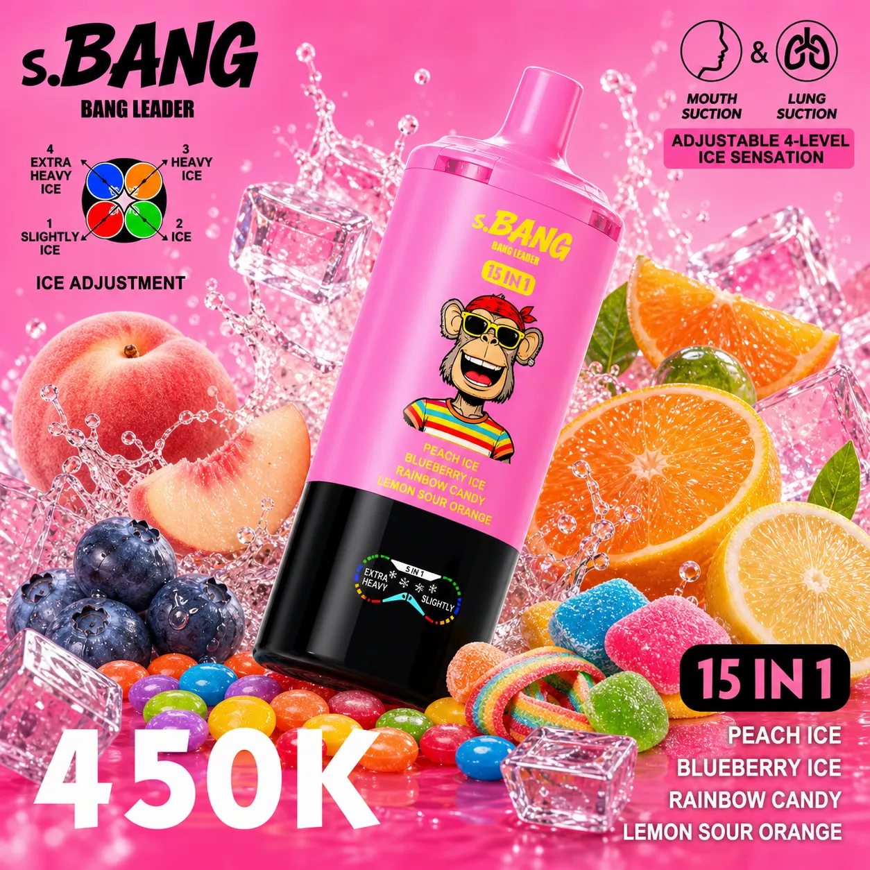 Bang Leader 450K - 450,000 Puffs 15-in-1 Flavor System - immagine 5