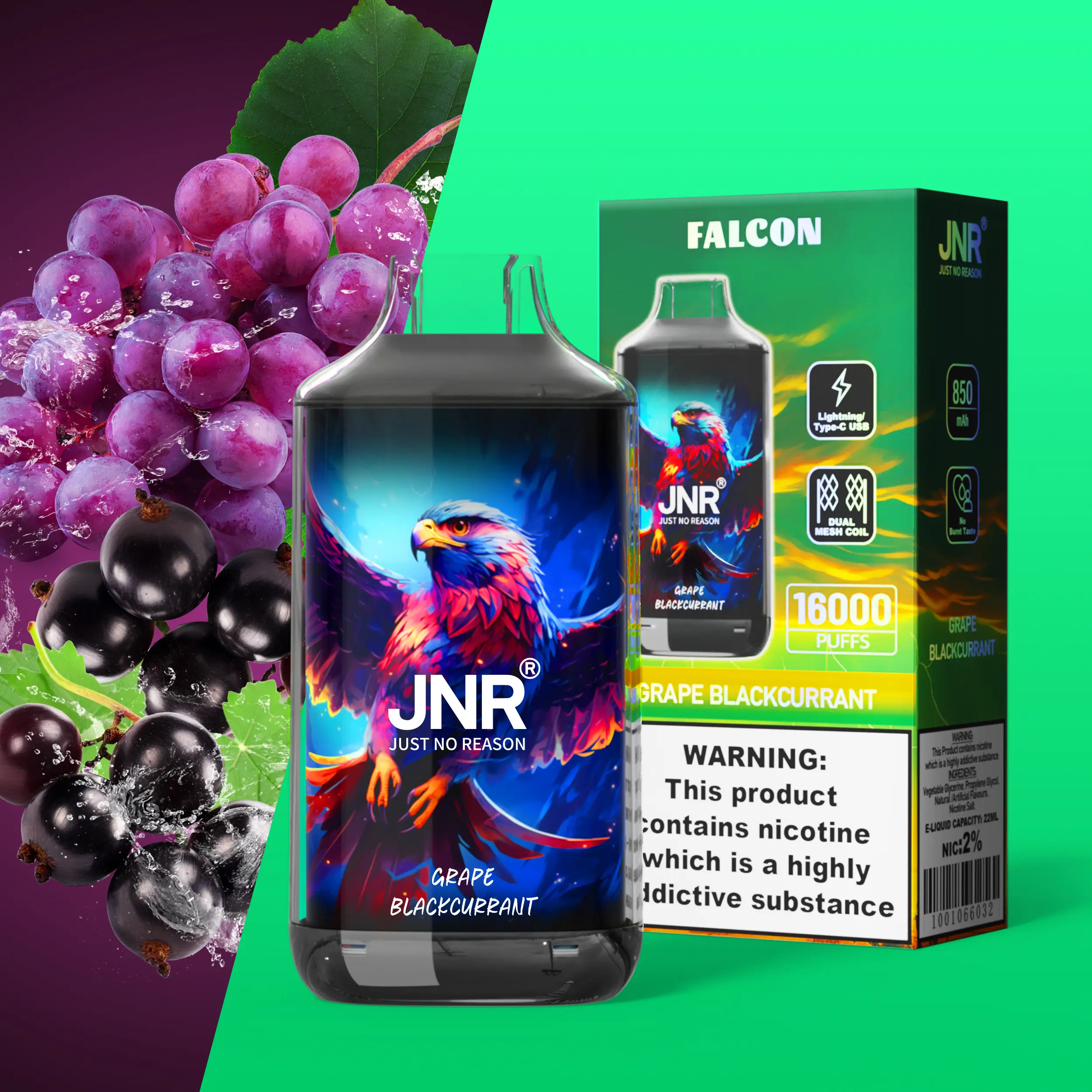 JNR FALON 16000 16K Puffs(10PCS)EU - immagine 48