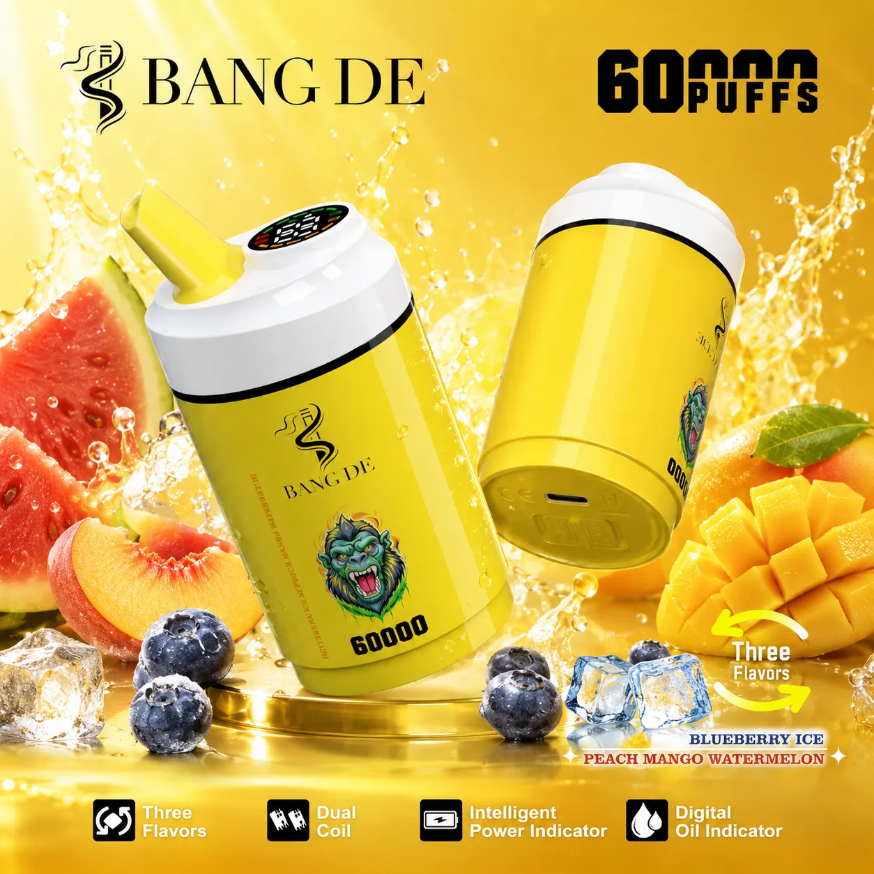 Bang DE 3 in 1 60K Vape | 60000 Puffs - immagine 5