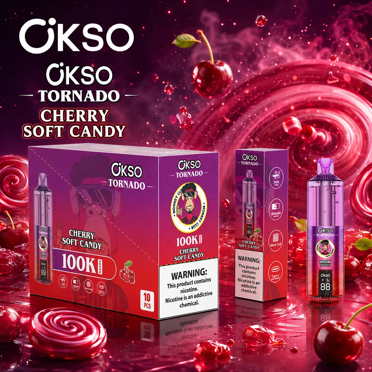 OKSO Tornado 100K Disposable Vape - immagine 11