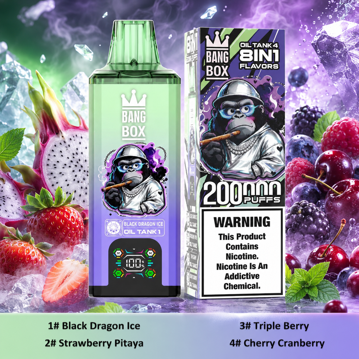 Bang Box 8-in-1 200K Vape | 200000 Puffs(10PCS) - immagine 8