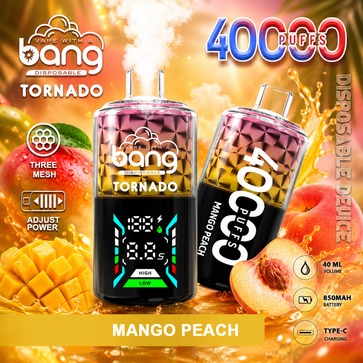 Bang Tornado 40K Vape | 40000 Puffs