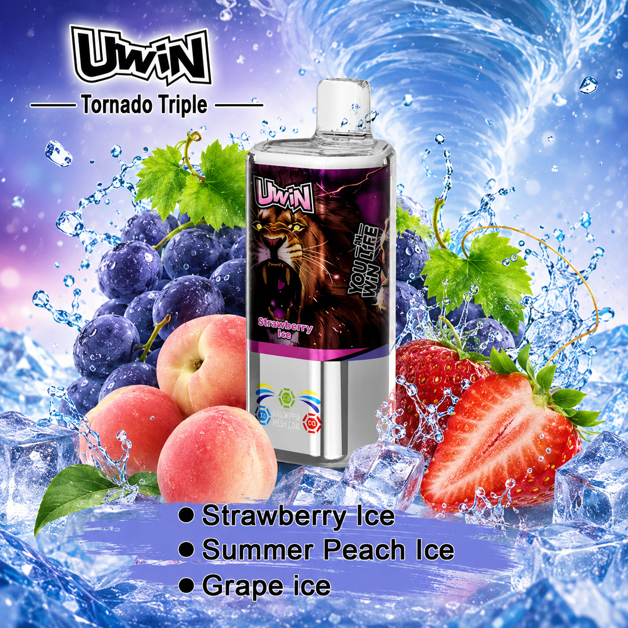 Uwin Tornado Triple 3 in 1 60K Vape | 60000 Puffs - immagine 11