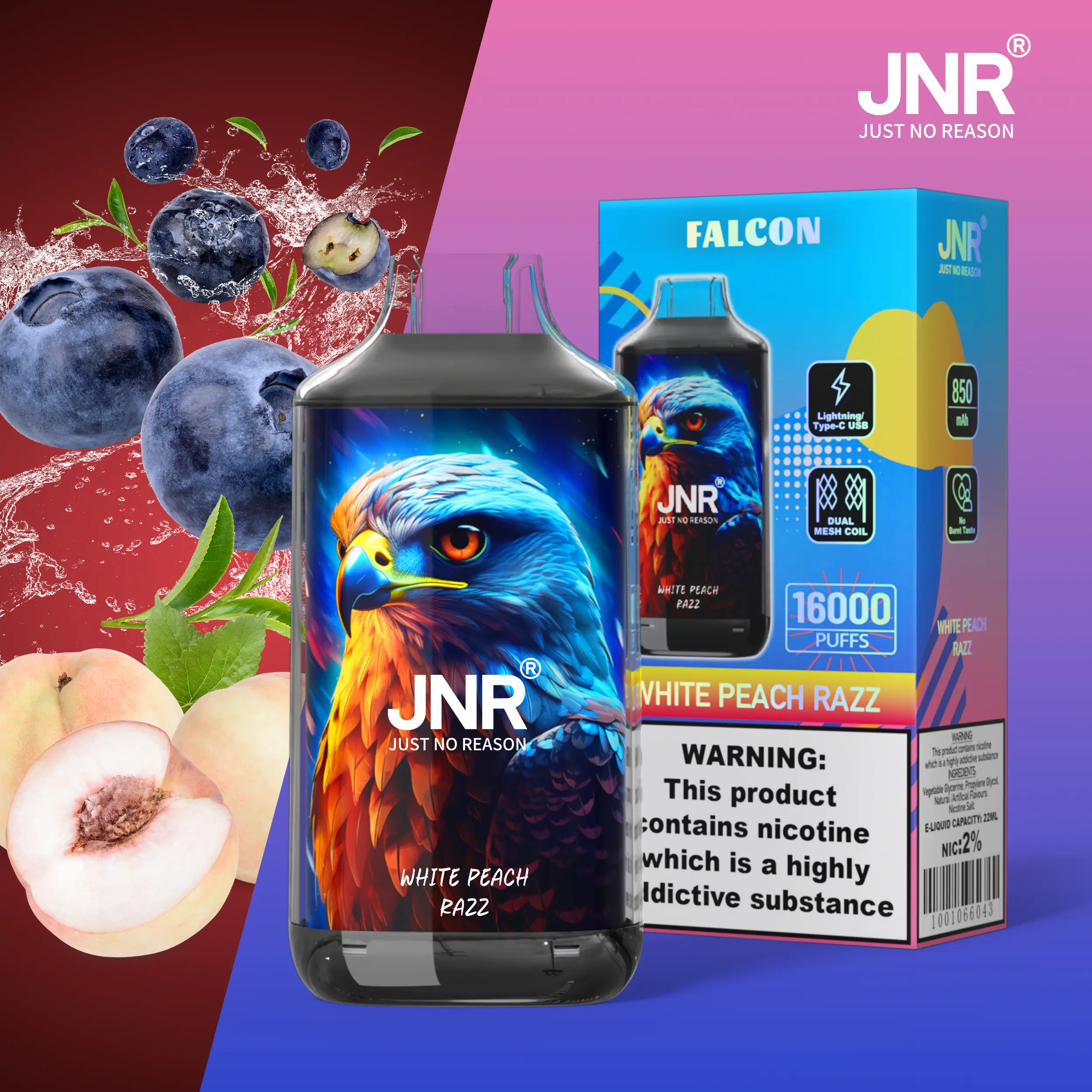 JNR FALON 16000 16K Puffs(10PCS)EU - immagine 4