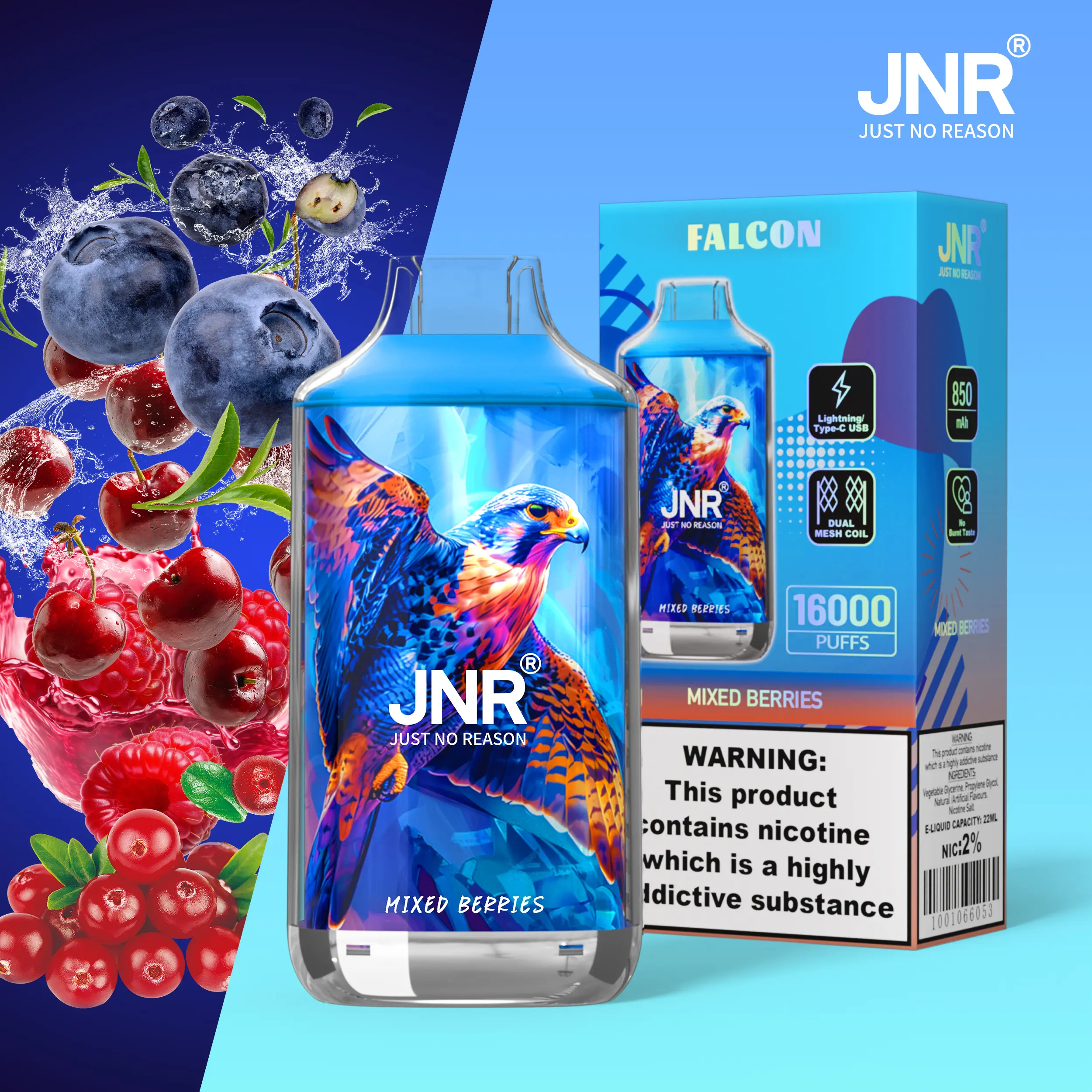 JNR FALON 16000 16K Puffs(10PCS)EU - immagine 38
