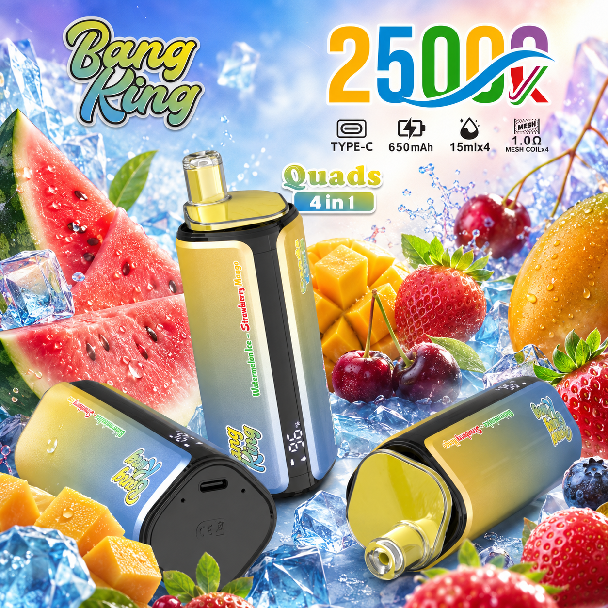 Bang King 4-in-1 250K Vape | 250000 Puffs