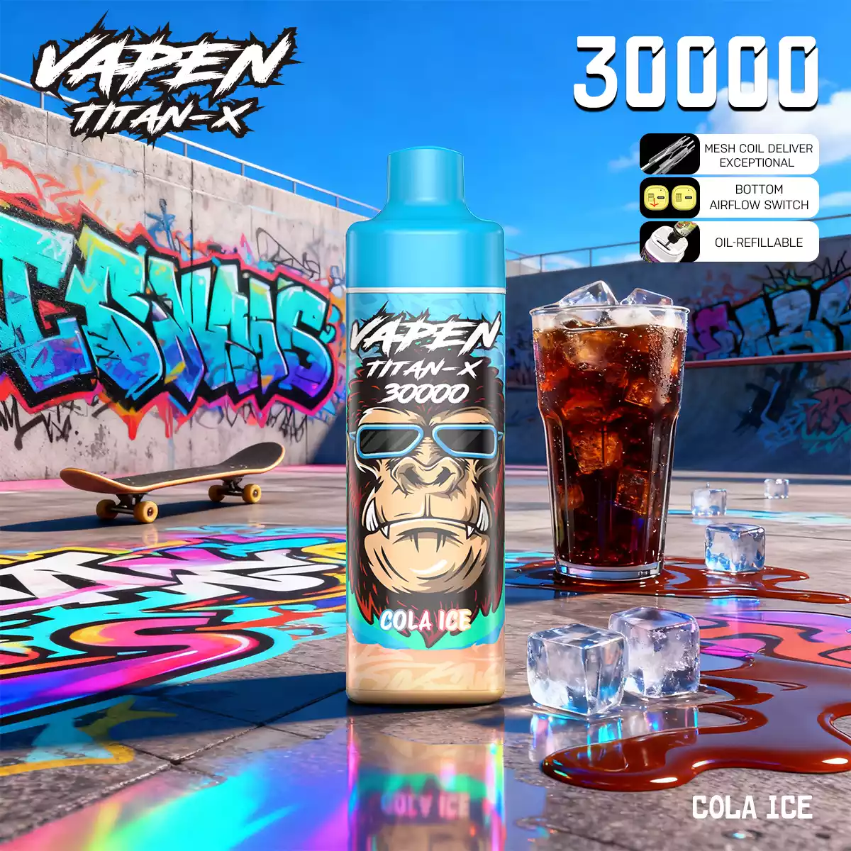 VAPEN TITAN-X 30000PUFFS(50 PCS)EU - immagine 13