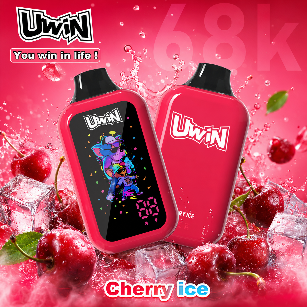 Uwin digital box 68K Vape | 68000 Puffs - immagine 6