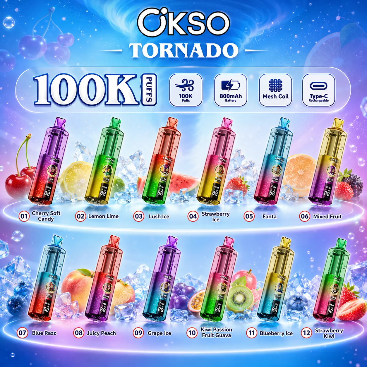 OKSO Tornado 100K Disposable Vape - immagine 10