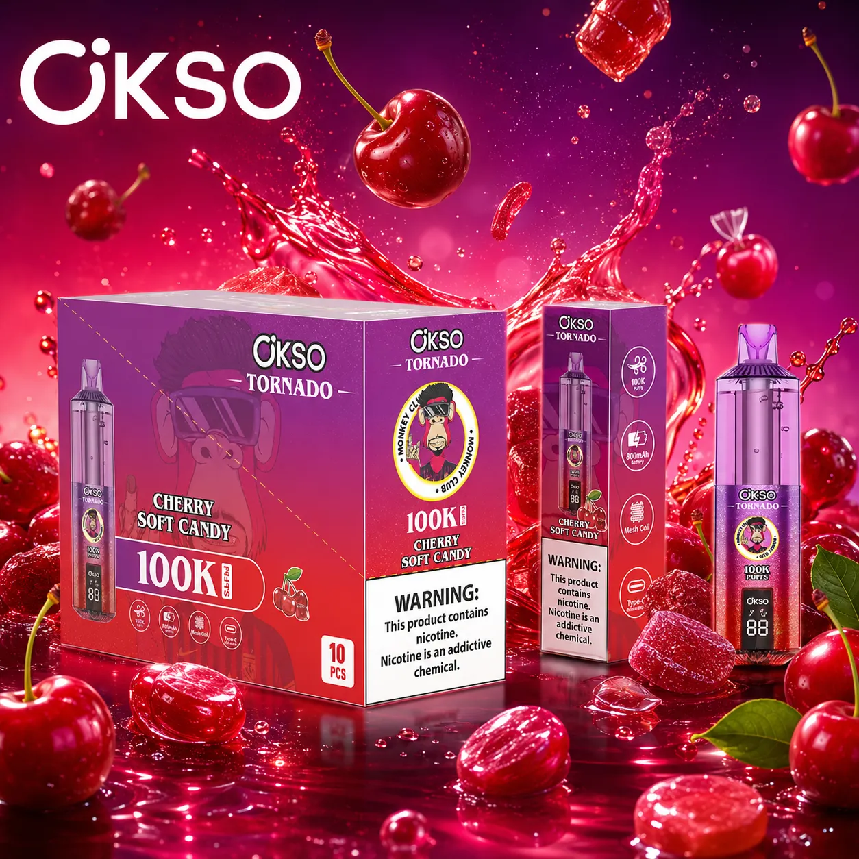 OKSO Tornado 100K Disposable Vape - immagine 14