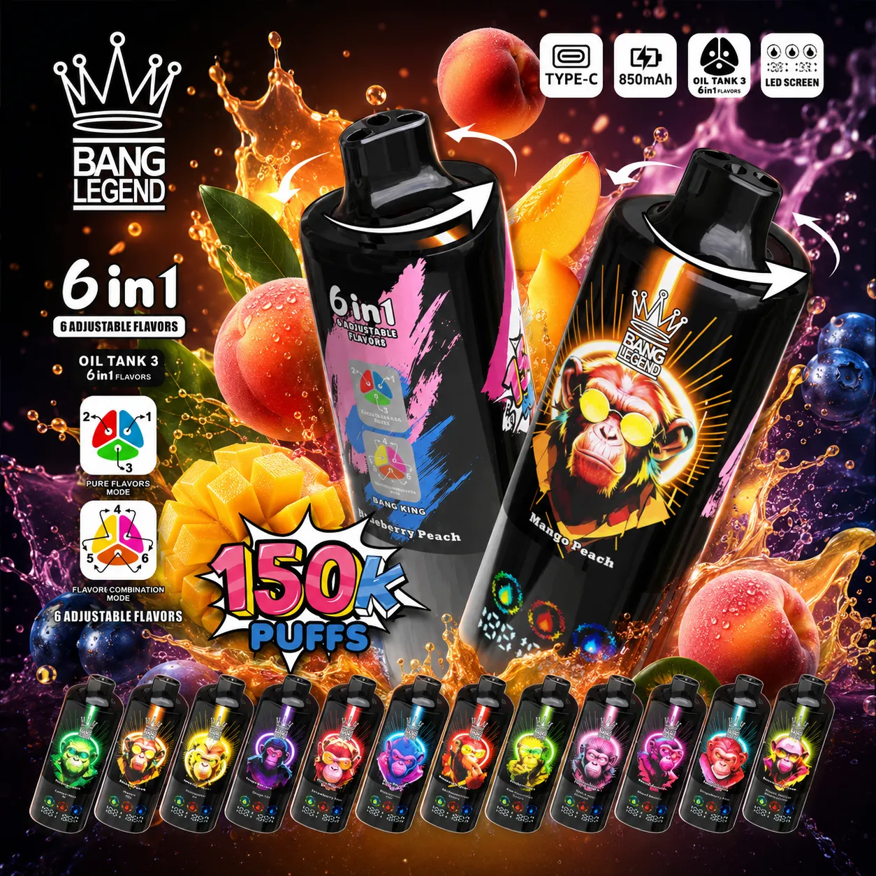 Bang Legend 150k Puffs(10PCS)EU - immagine 6