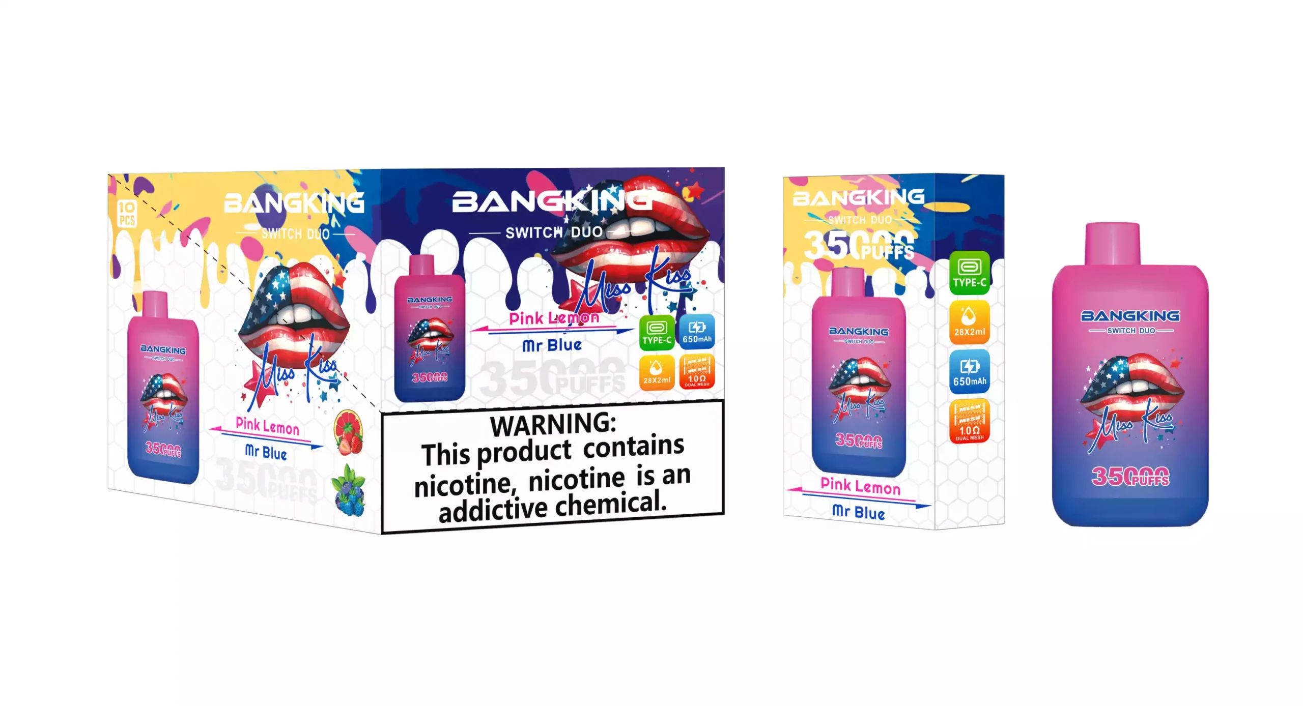 BANG KING 35K Puffs(10PCS)EU - immagine 3