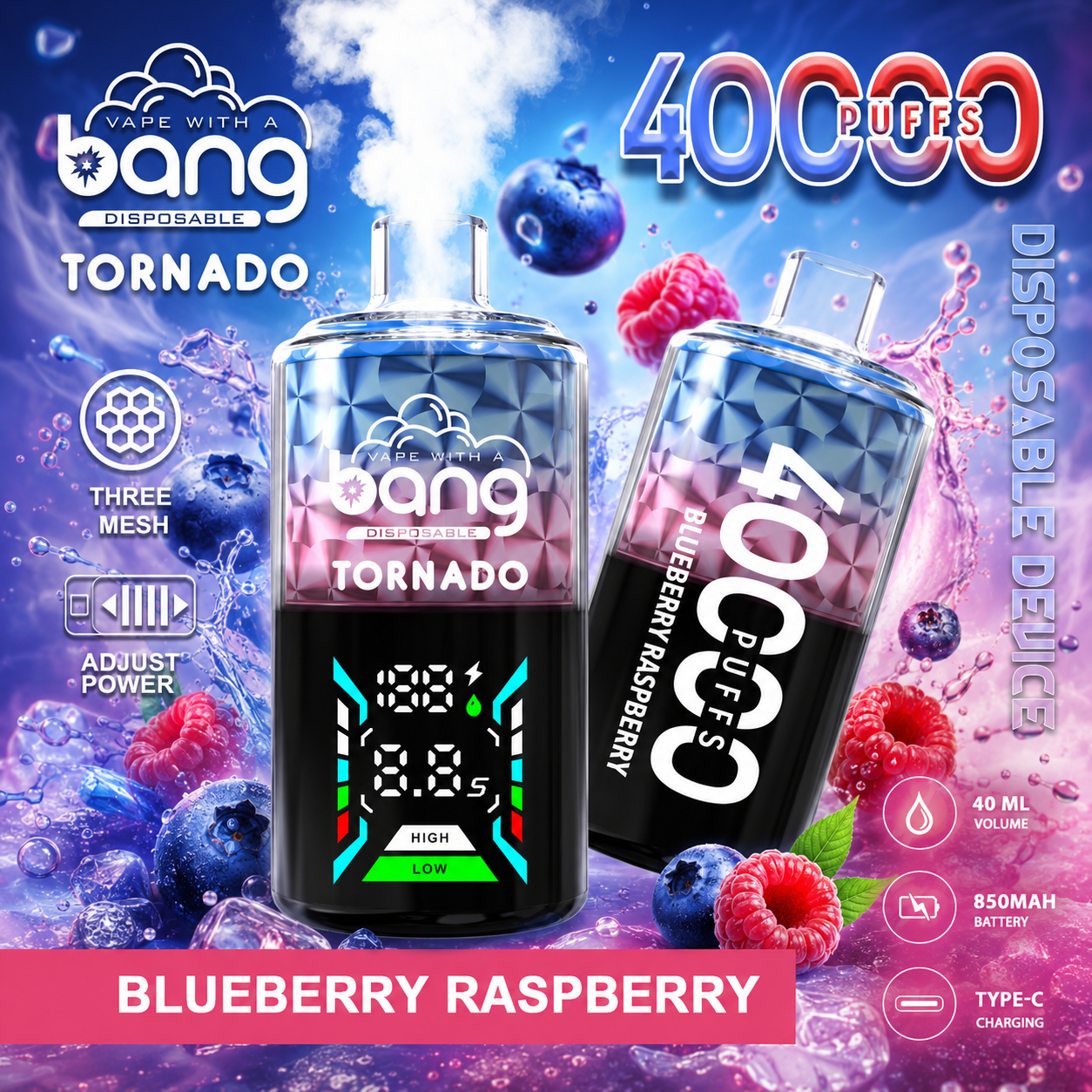 Bang Tornado 40K Vape | 40000 Puffs - immagine 4
