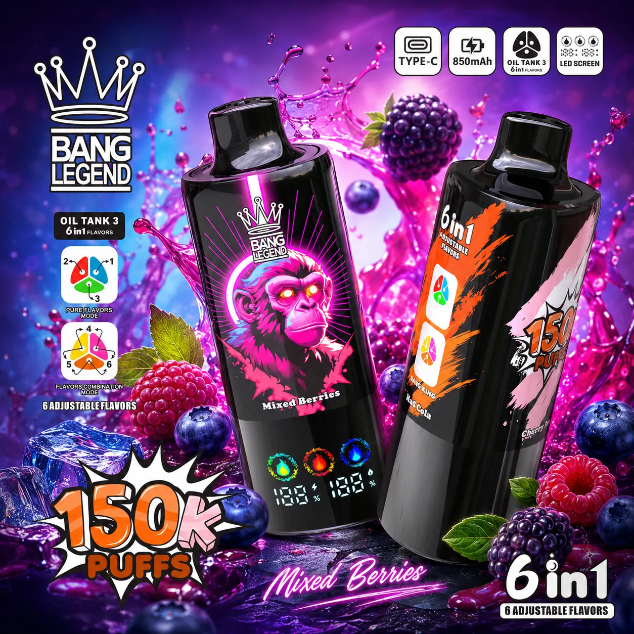 Bang Legend 150k Puffs(10PCS)EU - immagine 8