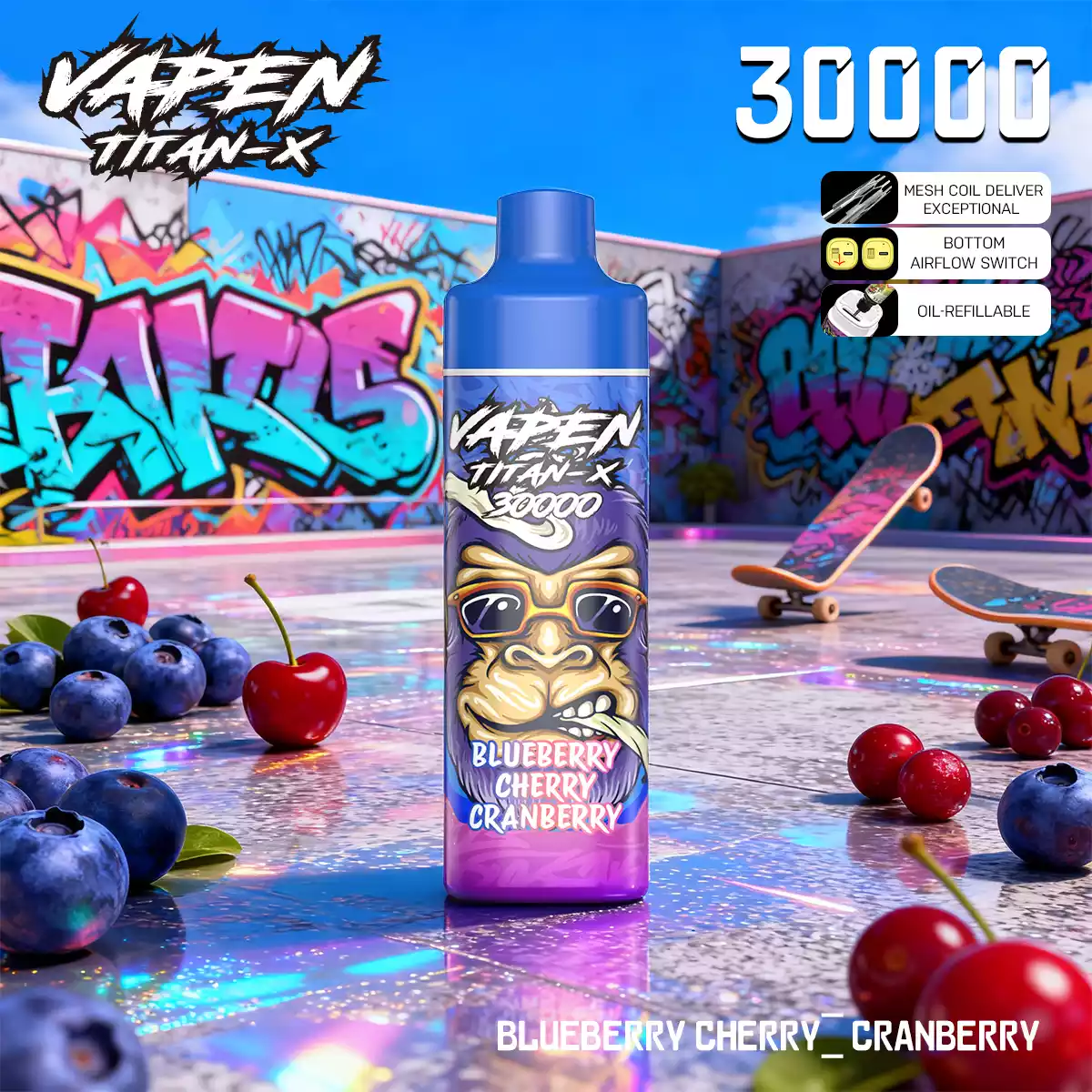 VAPEN TITAN-X 30000PUFFS(50 PCS)EU - immagine 4