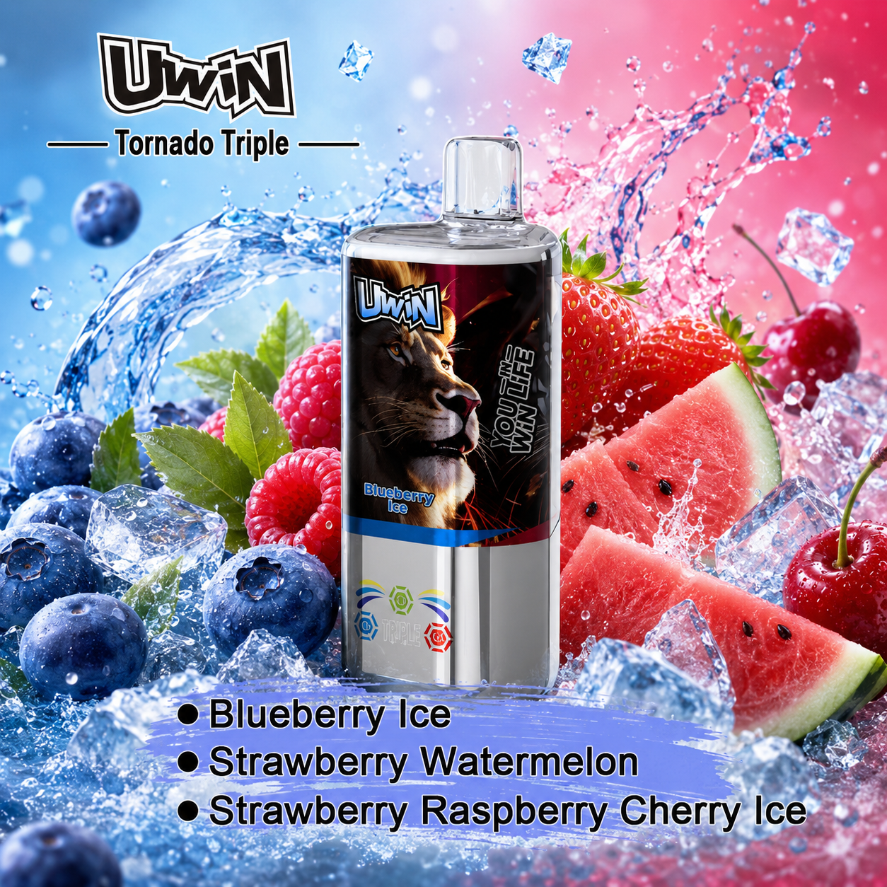 Uwin Tornado Triple 3 in 1 60K Vape | 60000 Puffs - immagine 2
