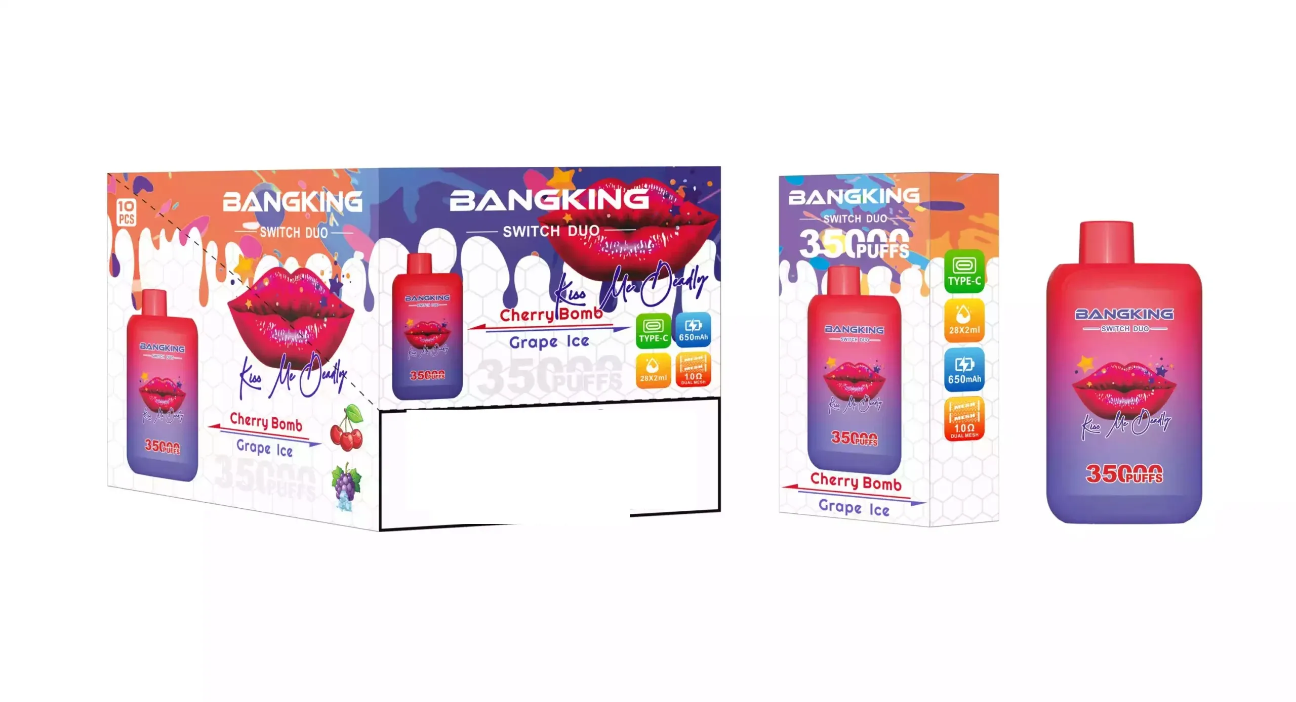 BANG KING 35K Puffs(10PCS)EU - immagine 4