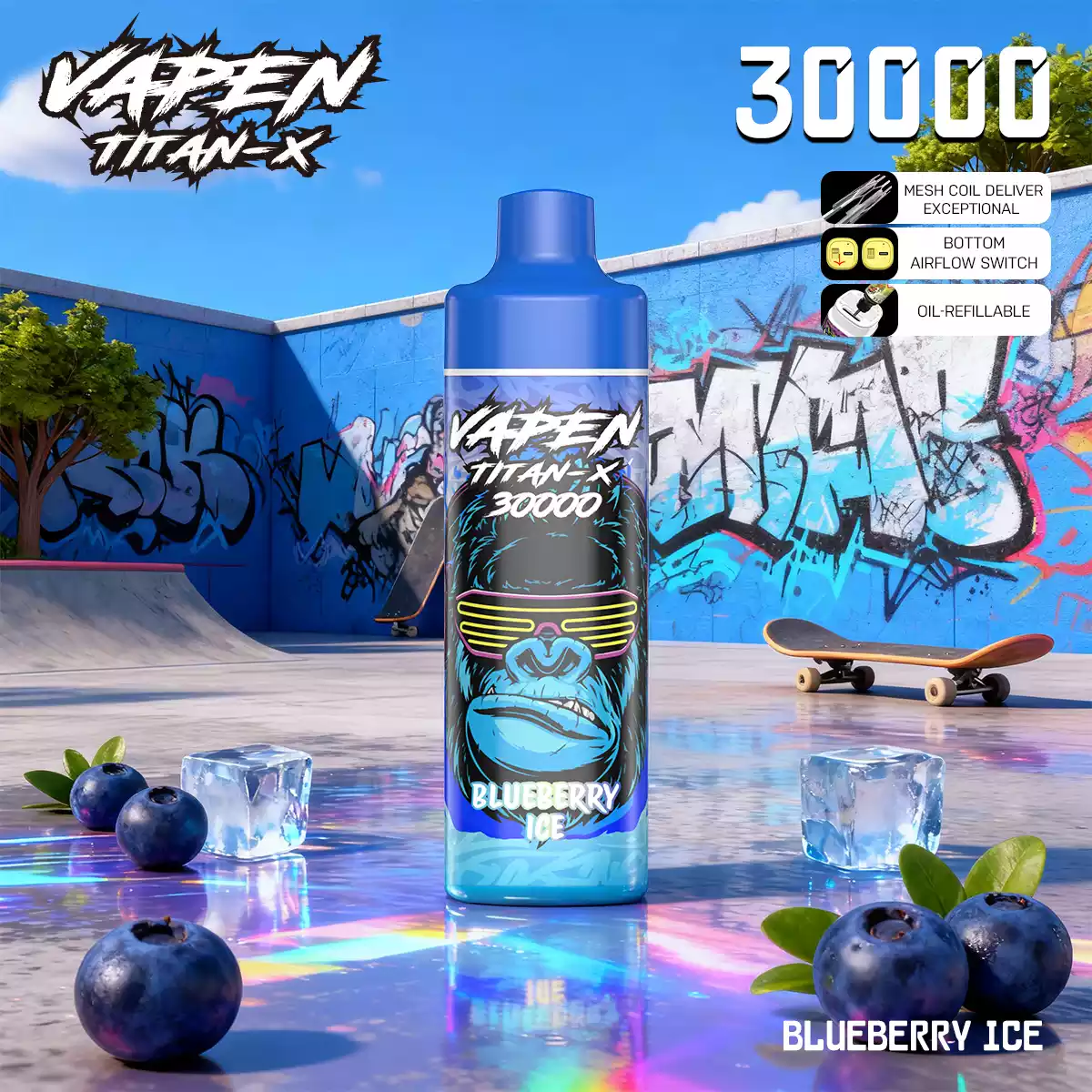 VAPEN TITAN-X 30000PUFFS(50 PCS)EU - immagine 15