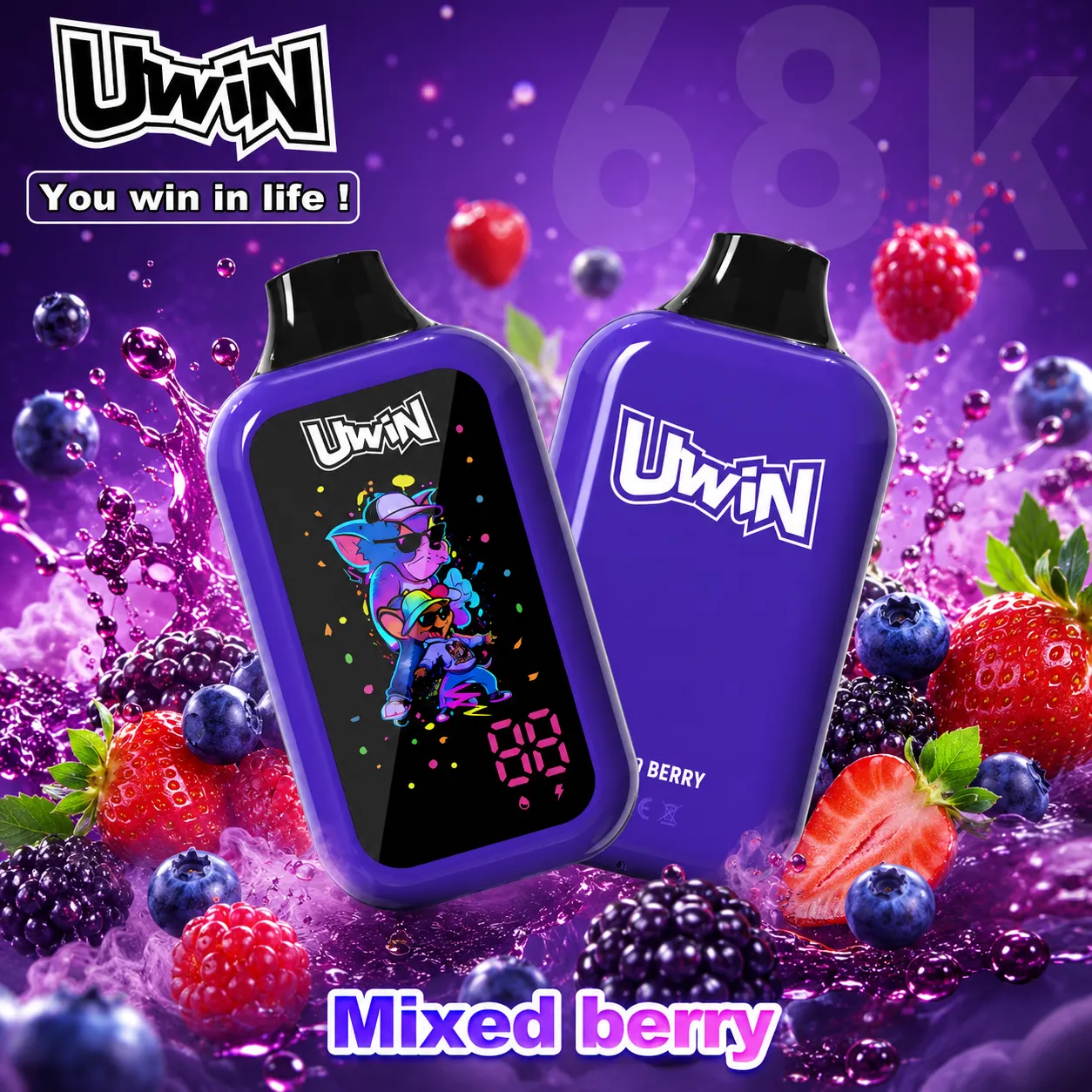 Uwin digital box 68K Vape | 68000 Puffs - immagine 9
