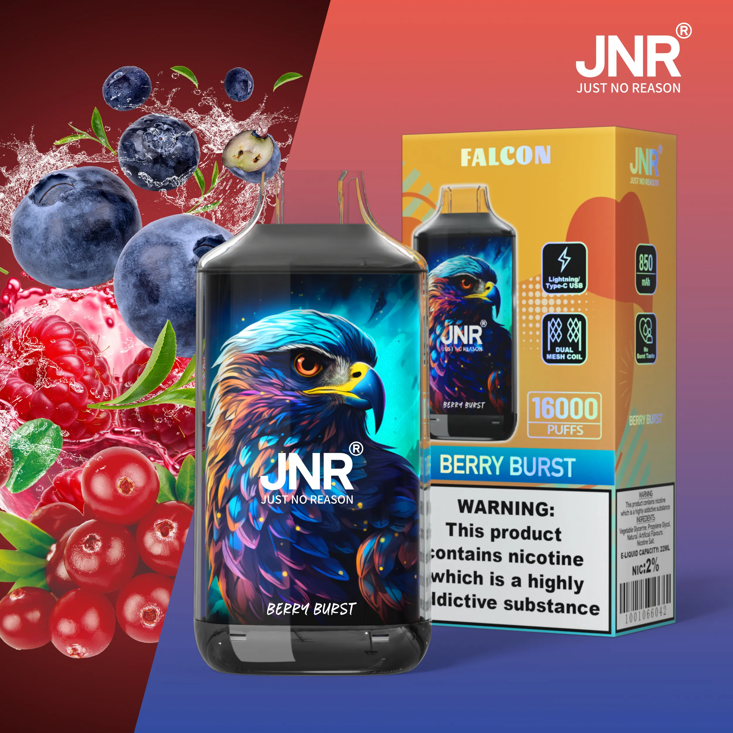 JNR FALON 16000 16K Puffs(10PCS)EU - immagine 67