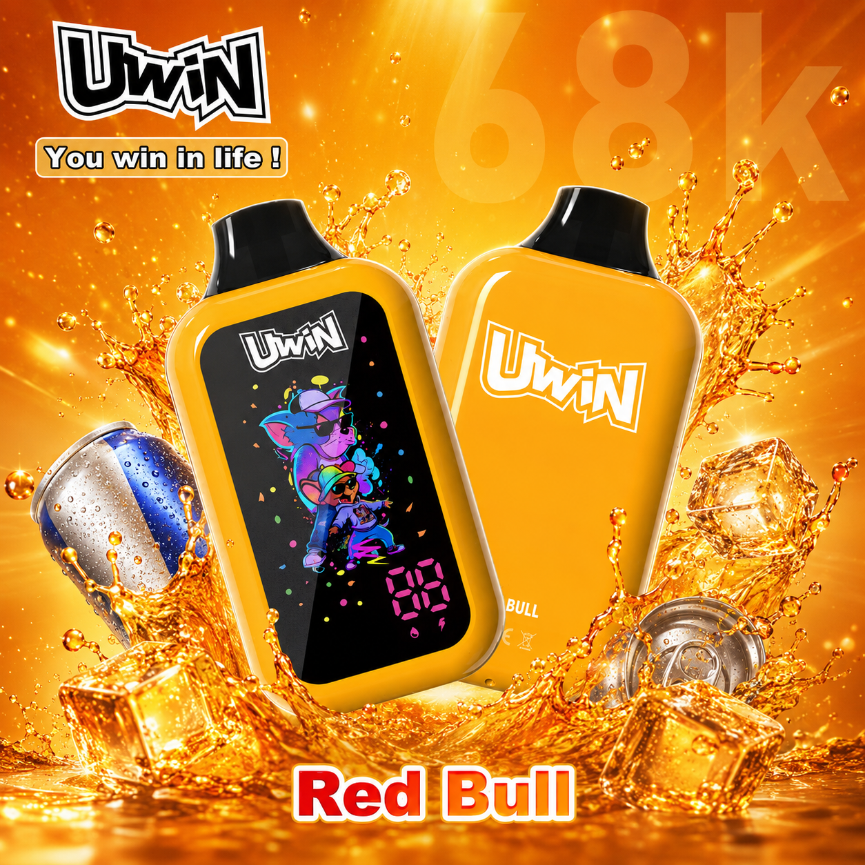 Uwin digital box 68K Vape | 68000 Puffs - immagine 4