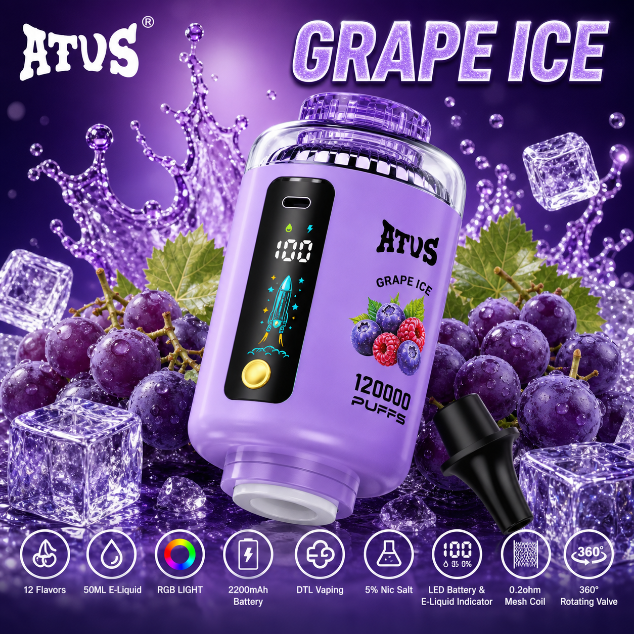 ATVS 120K Vape | 120000 Puffs - immagine 4