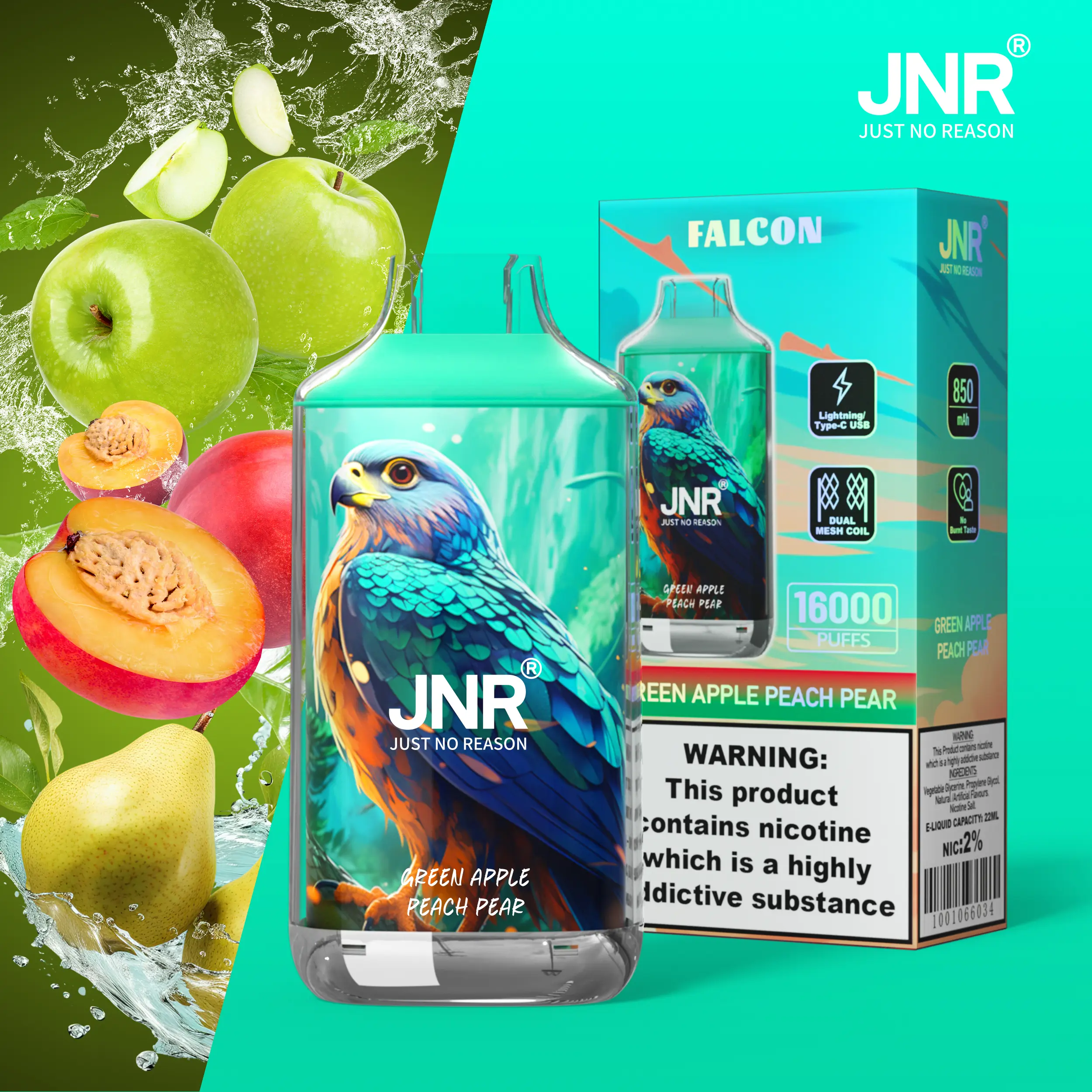 JNR FALON 16000 16K Puffs(10PCS)EU - immagine 44