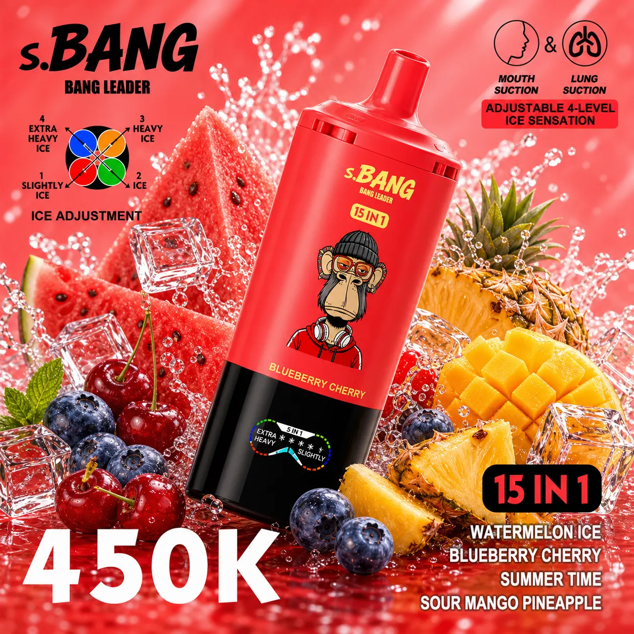 Bang Leader 450K - 450,000 Puffs 15-in-1 Flavor System - immagine 8