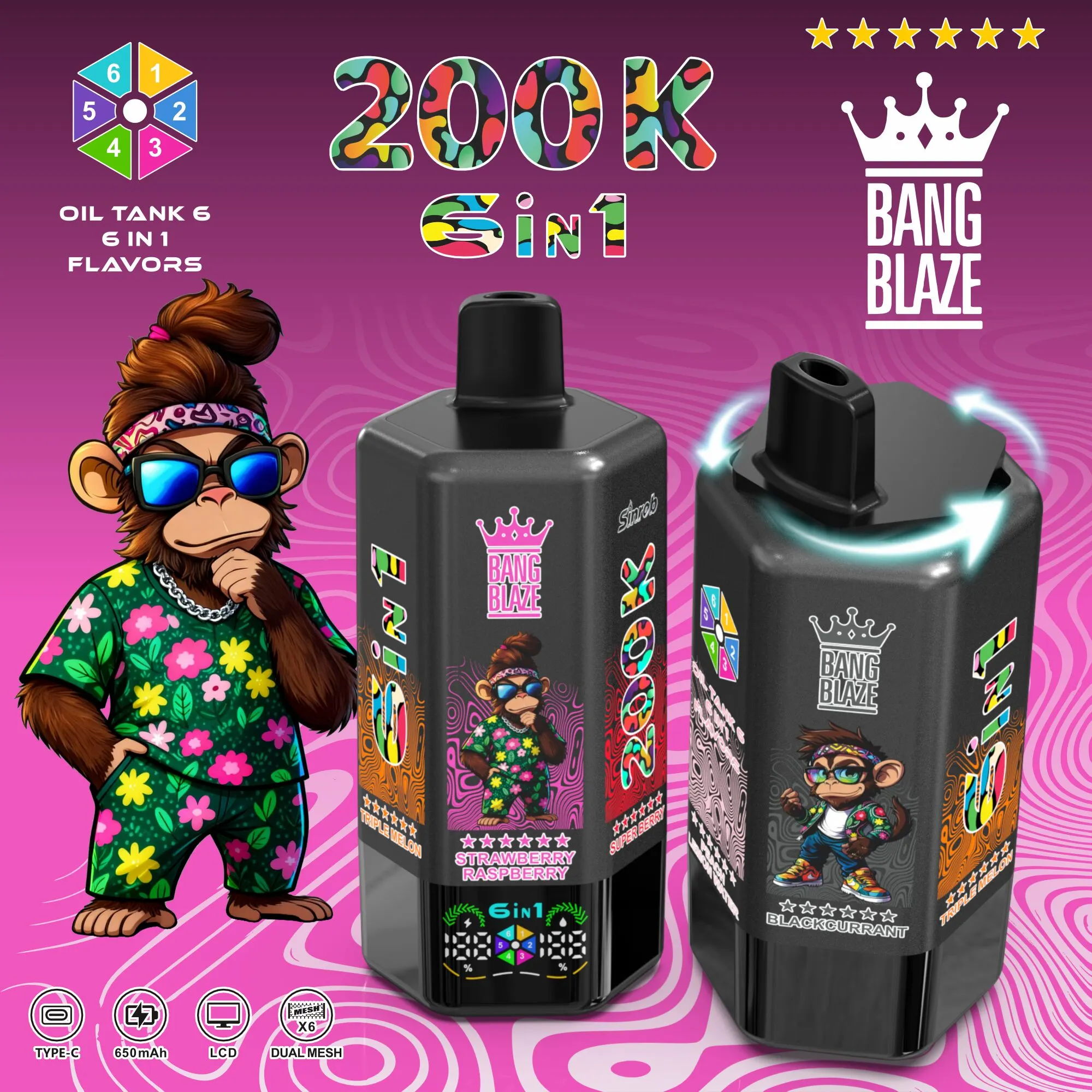 Bang Blaze 200000 200K Puffs(10PCS)EU - immagine 4