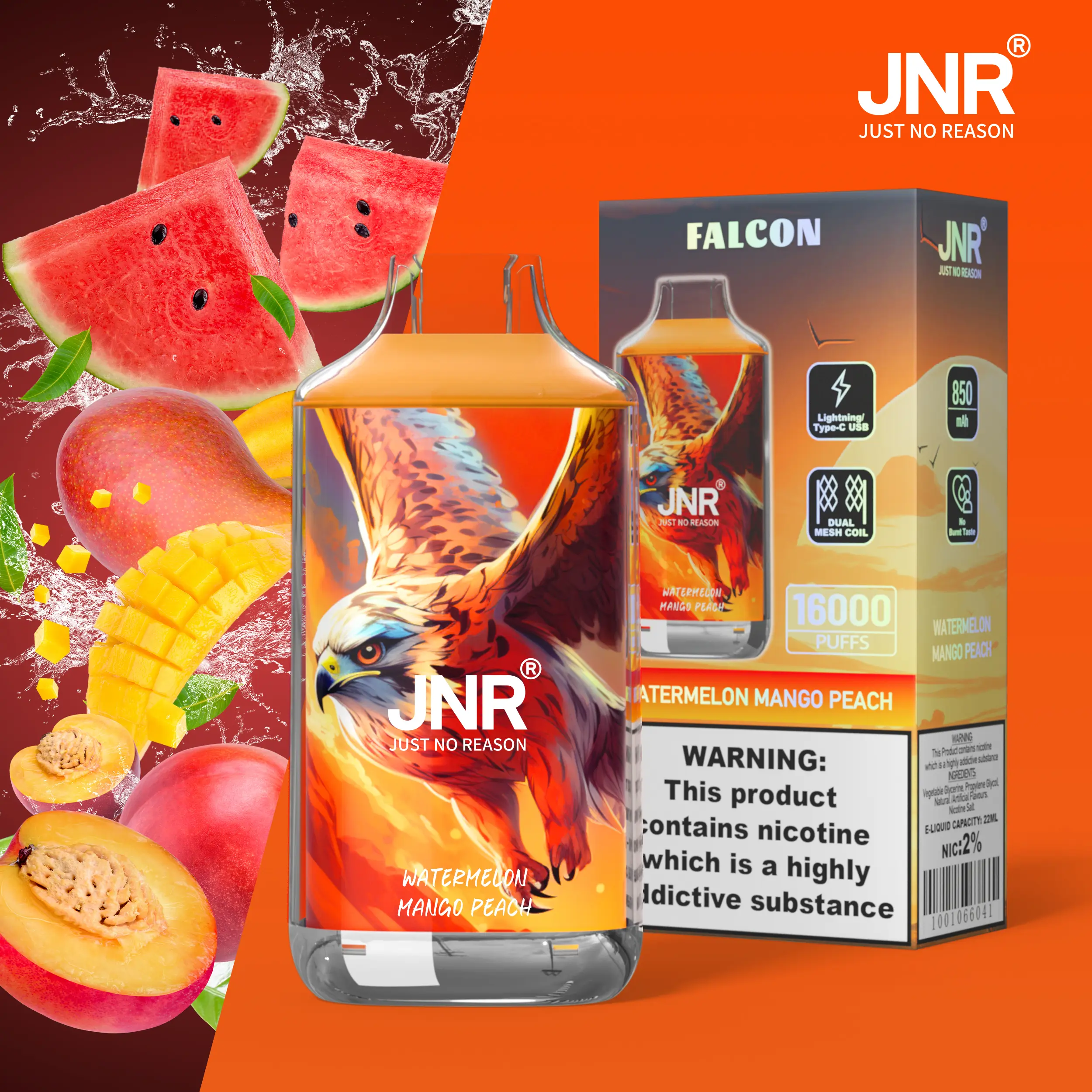 JNR FALON 16000 16K Puffs(10PCS)EU - immagine 6
