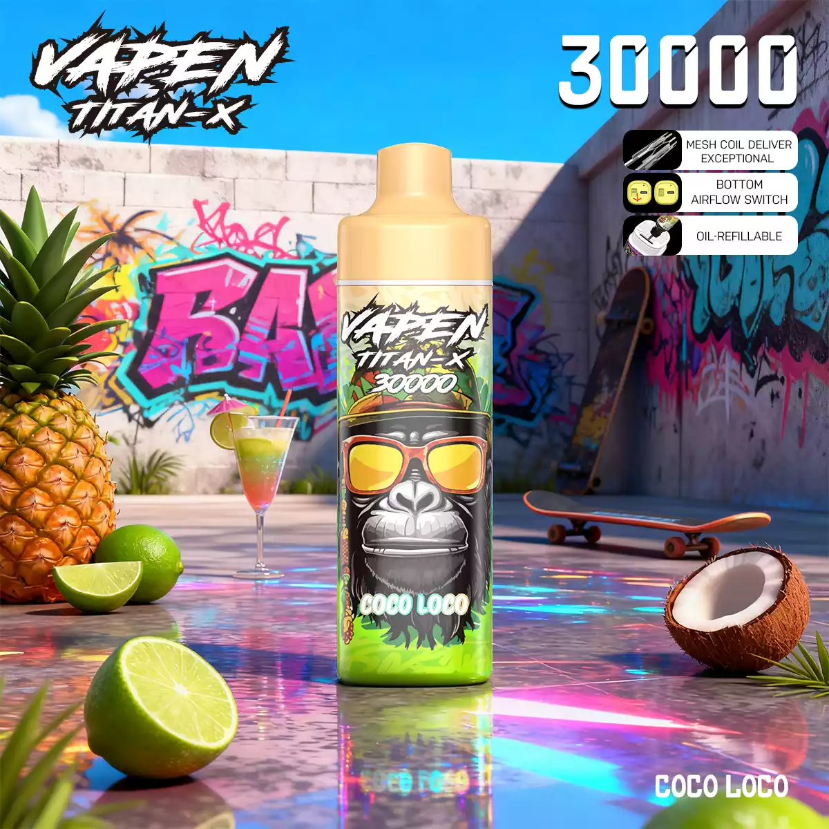 VAPEN TITAN-X 30000PUFFS(50 PCS)EU - immagine 6