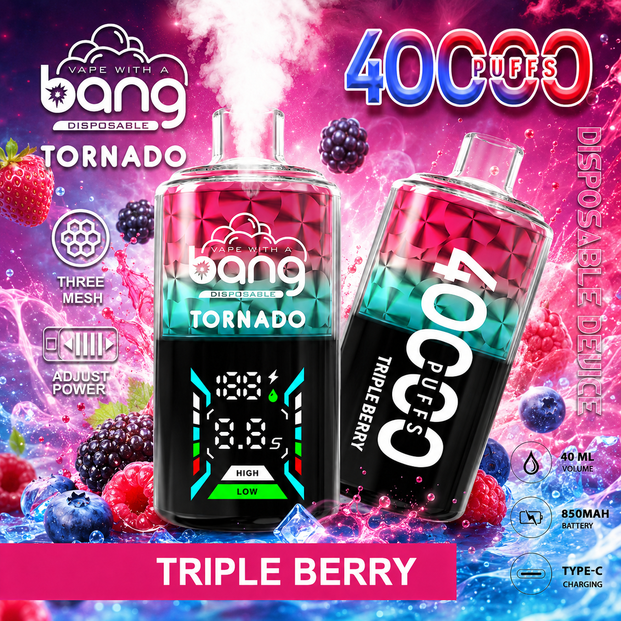 Bang Tornado 40K Vape | 40000 Puffs - immagine 2