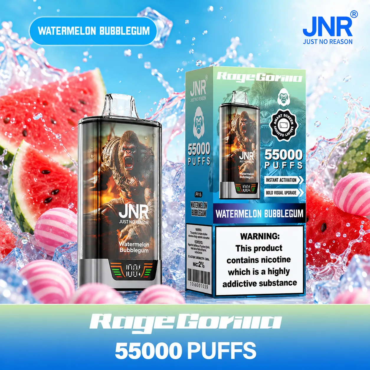 JNR Rage Gorilla Vape | 55000 Puffs (50 PCS) - immagine 9