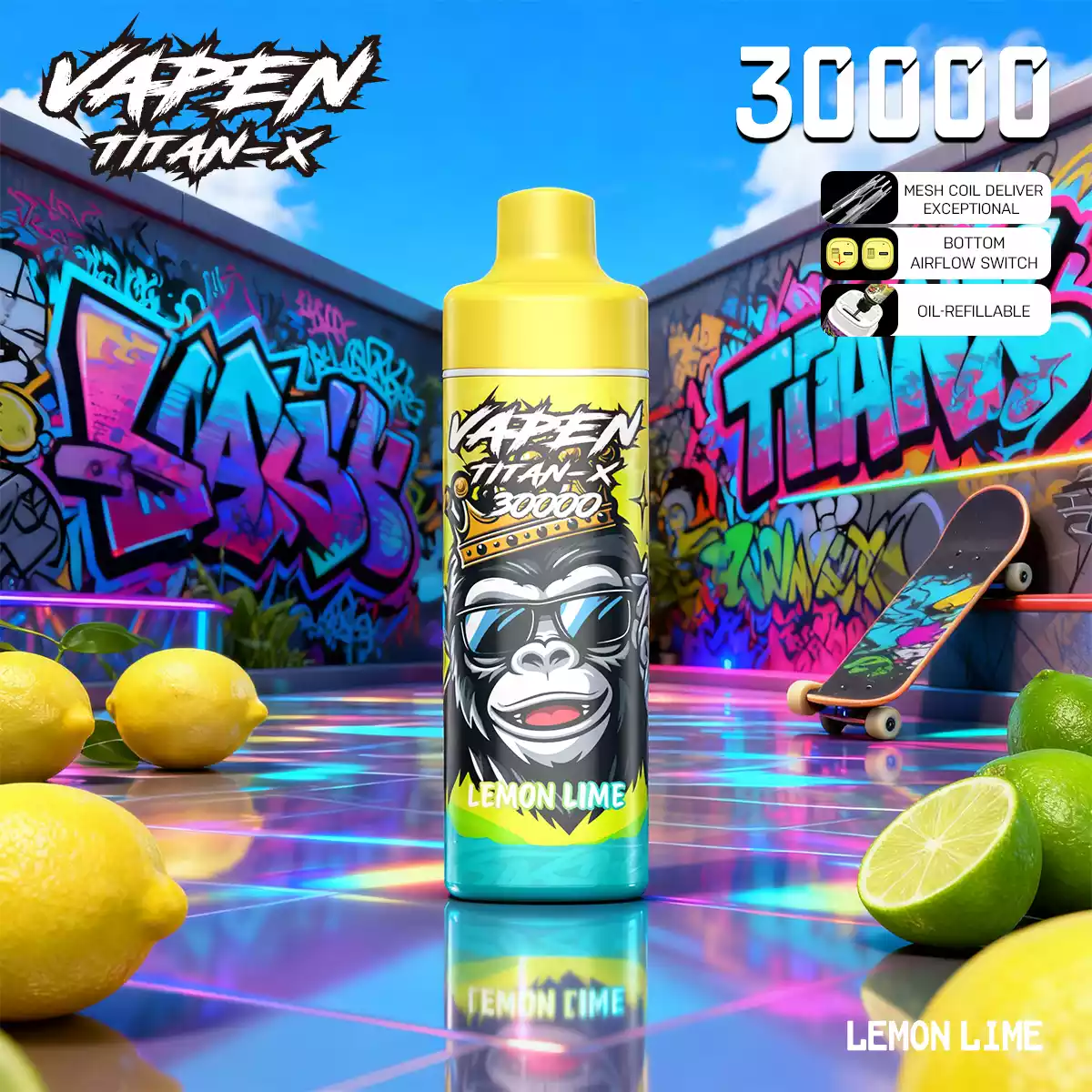 VAPEN TITAN-X 30000PUFFS(50 PCS)EU - immagine 3