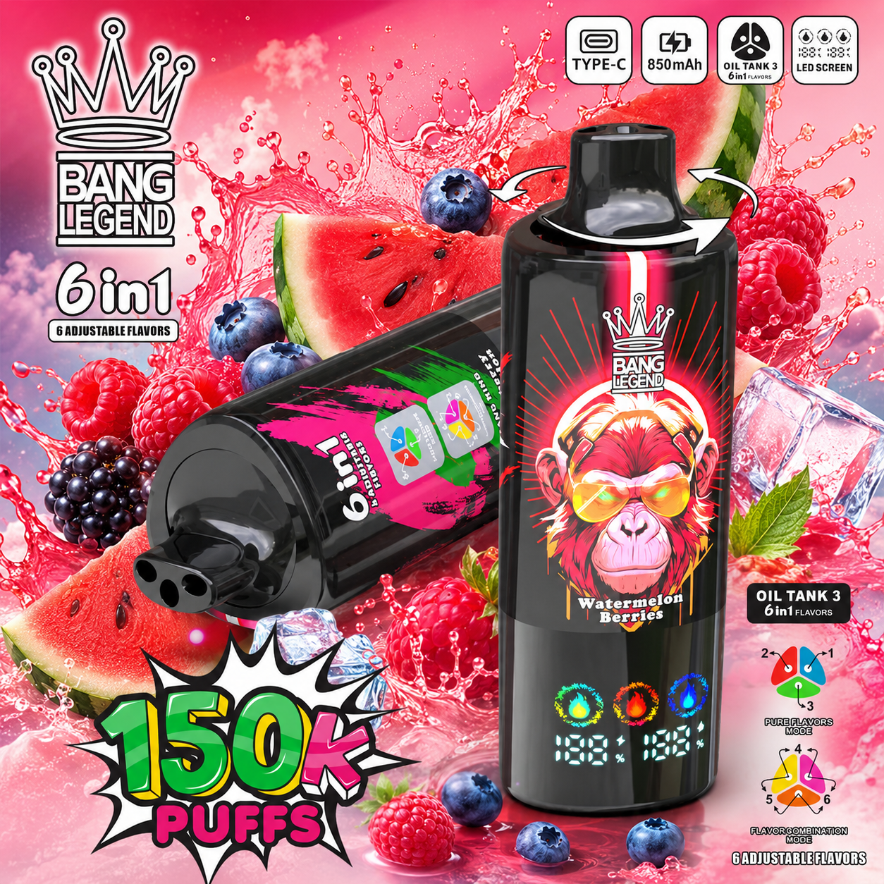 Bang Legend 150k Puffs(10PCS)EU - immagine 7