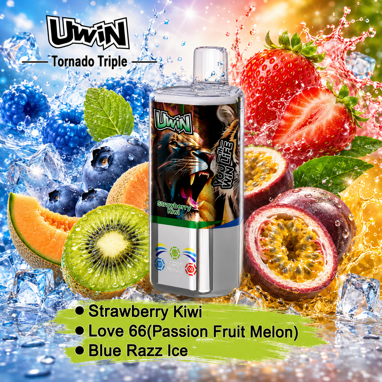 Uwin Tornado Triple 3 in 1 60K Vape | 60000 Puffs - immagine 7