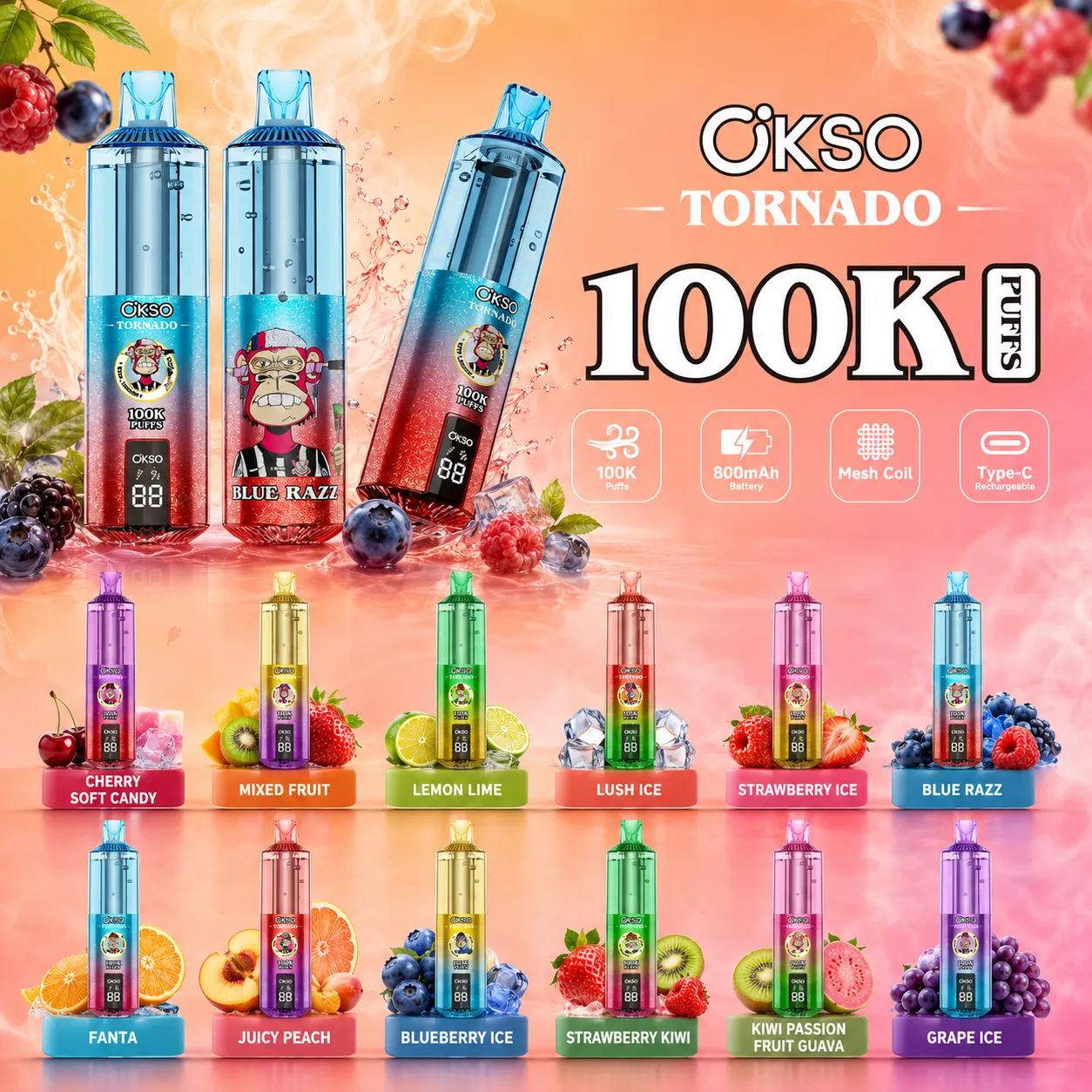OKSO Tornado 100K Disposable Vape - immagine 16