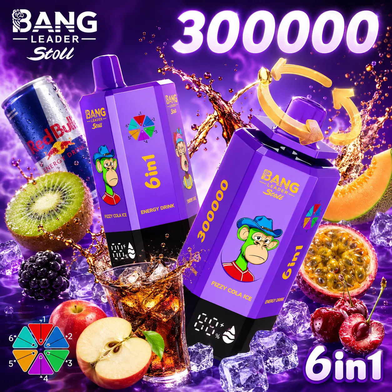 Bang Leader Stoll 300K 6-in-1 Vape | 300000 Puffs - immagine 8