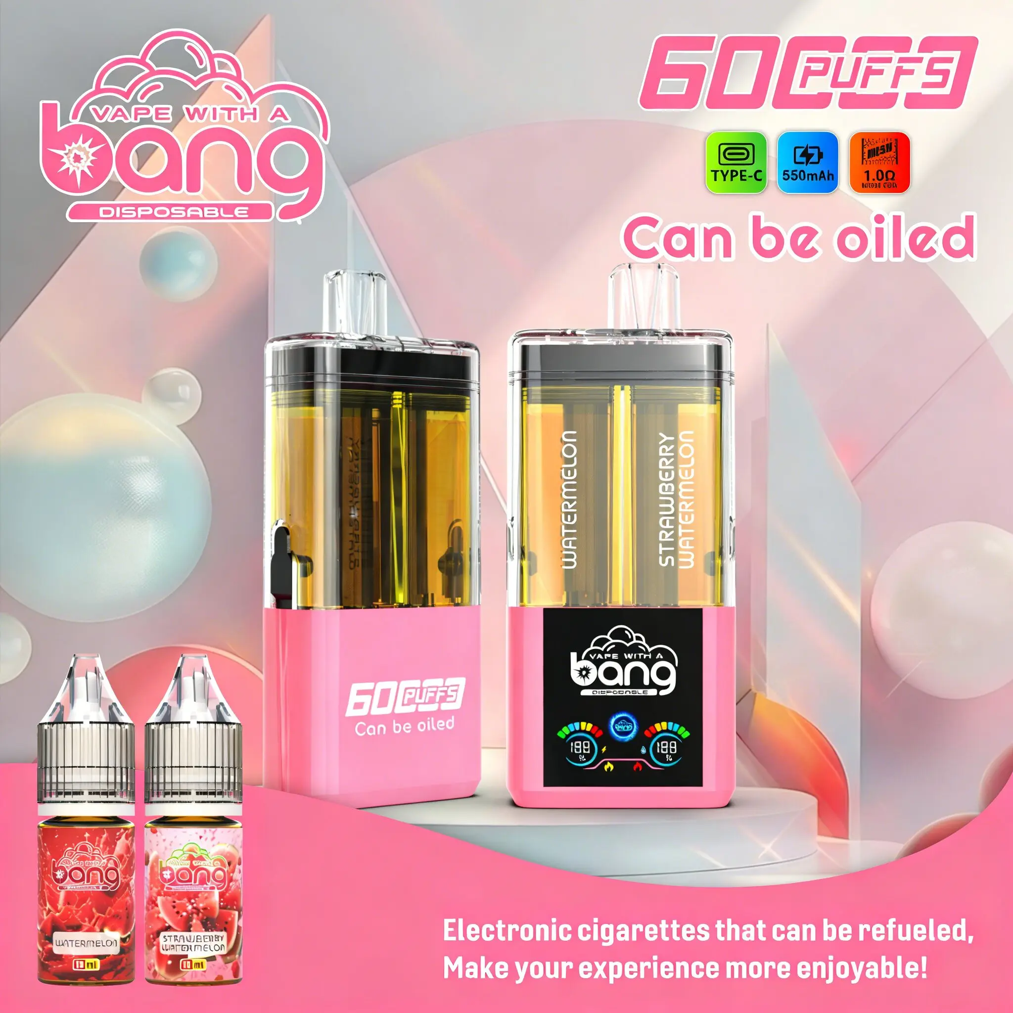 Bang Dual Refillable Oil 60K Vape | 60000 Puffs
