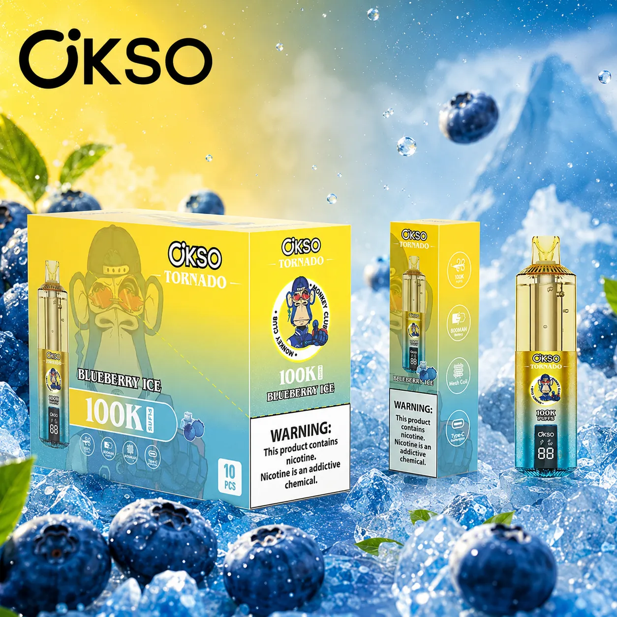 OKSO Tornado 100K Disposable Vape(10PCS) - immagine 9
