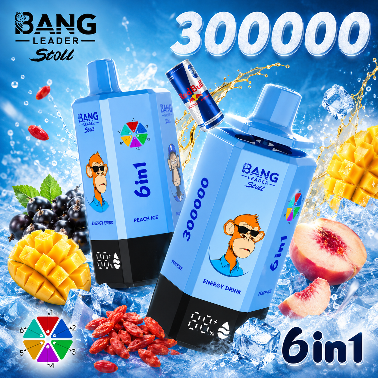 Bang Leader Stoll 300K 6-in-1 Vape | 300000 Puffs - immagine 3