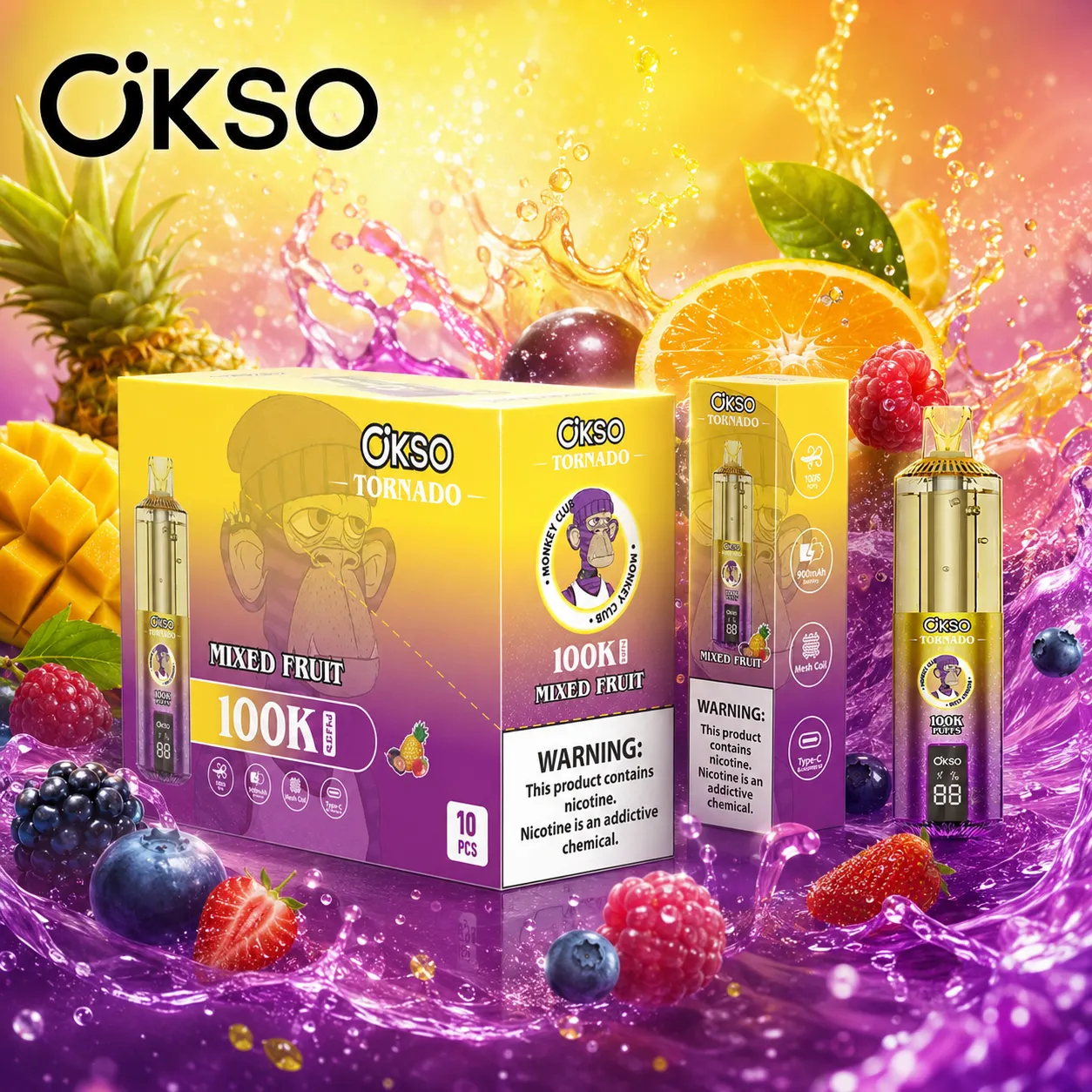 OKSO Tornado 100K Disposable Vape - immagine 8