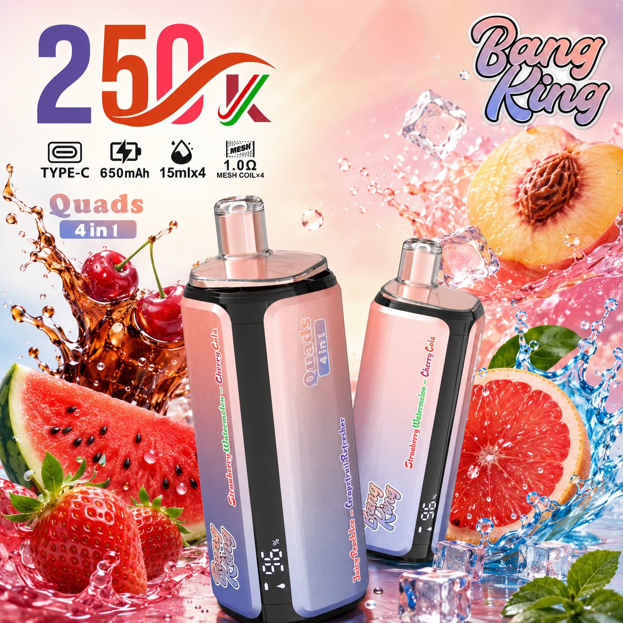 Bang King 4-in-1 250K Vape | 250000 Puffs - immagine 3