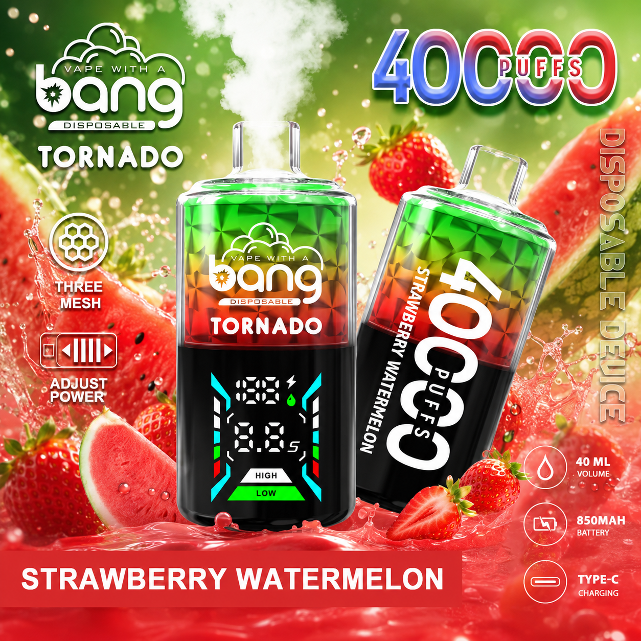 Bang Tornado 40K Vape | 40000 Puffs - immagine 8