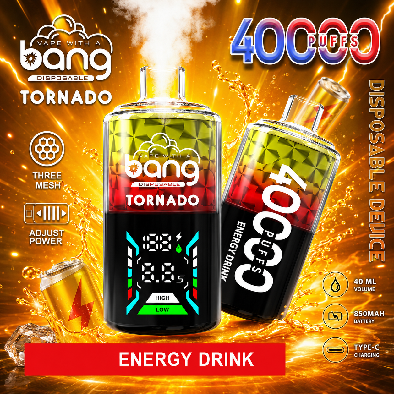Bang Tornado 40K Vape | 40000 Puffs - immagine 10
