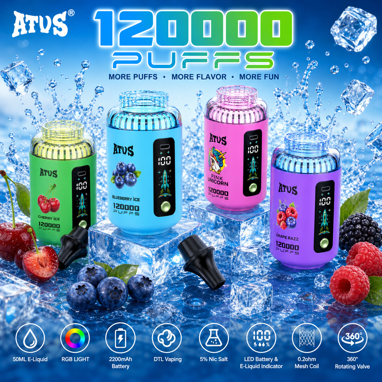 ATVS 120K Vape | 120000 Puffs