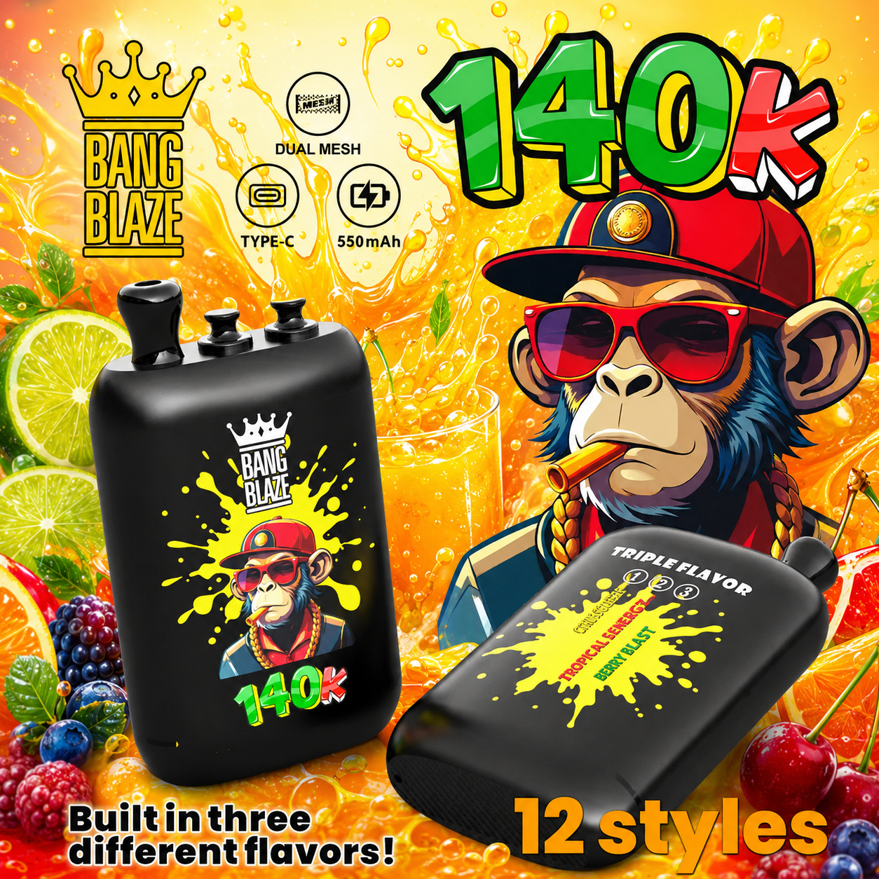 Bang Blaze 3 in 1 140K Vape | 140000 Puffs - immagine 3