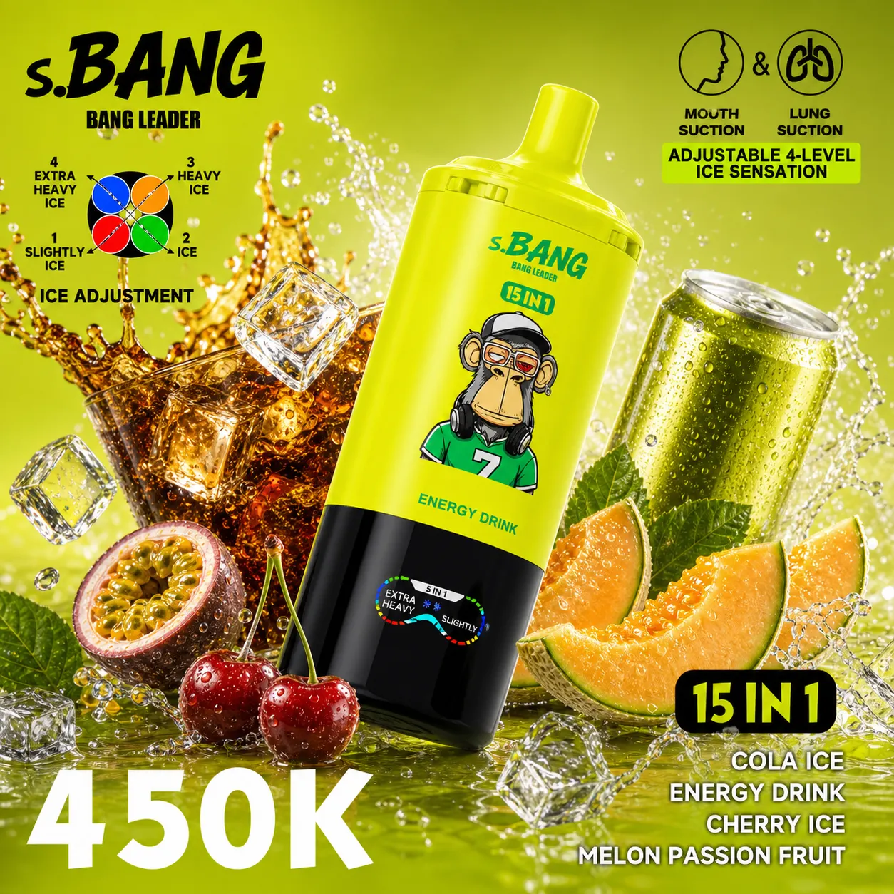 Bang Leader 450K - 450,000 Puffs 15-in-1 Flavor System - immagine 3
